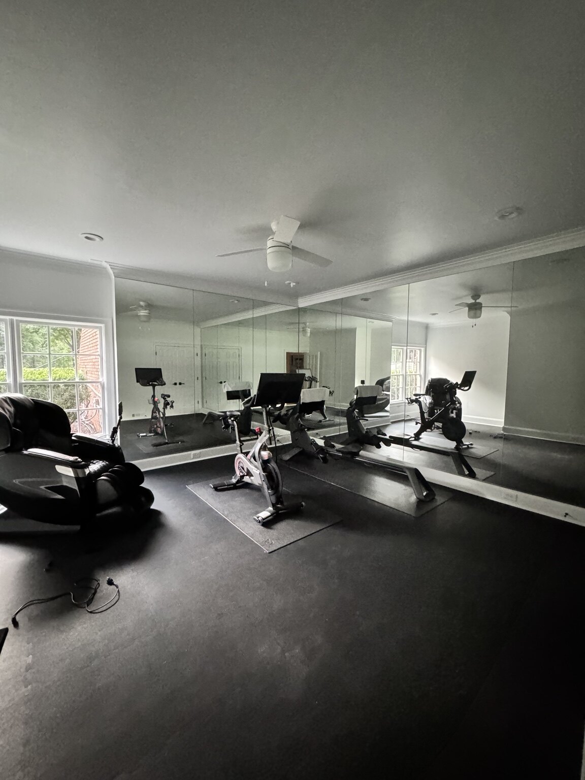 Home gym after renovation